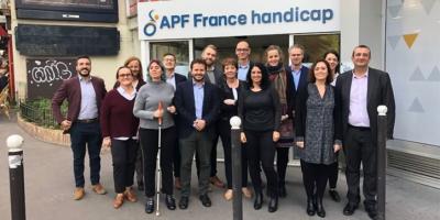 Delegación del Proyecto ante la sede de APF France Handicap